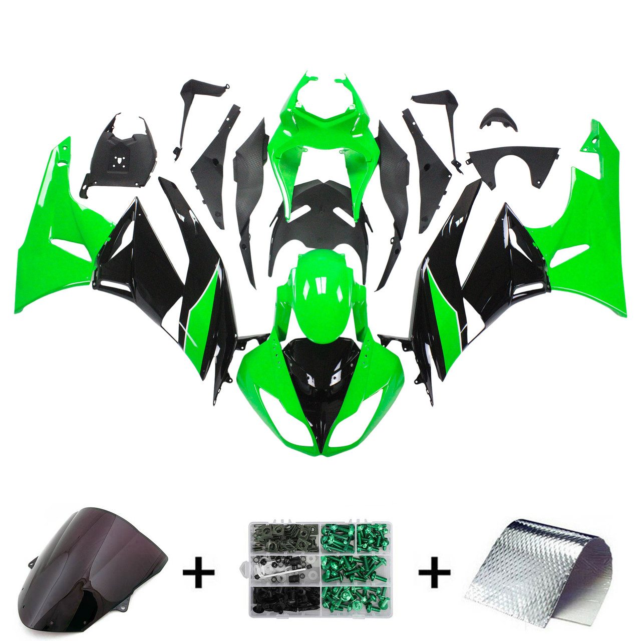 Kawasaki ZX6R 636 2009-2012 Amotopart Fairing Kit Generic #104