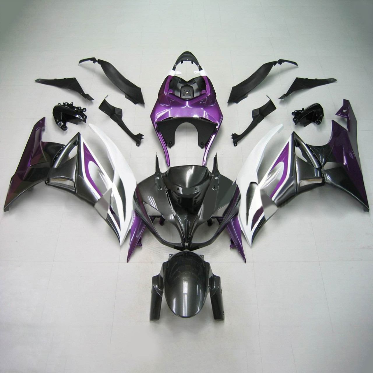 Kawasaki ZX6R 636 2009-2012 Amotopart Fairing Kit Generic #114