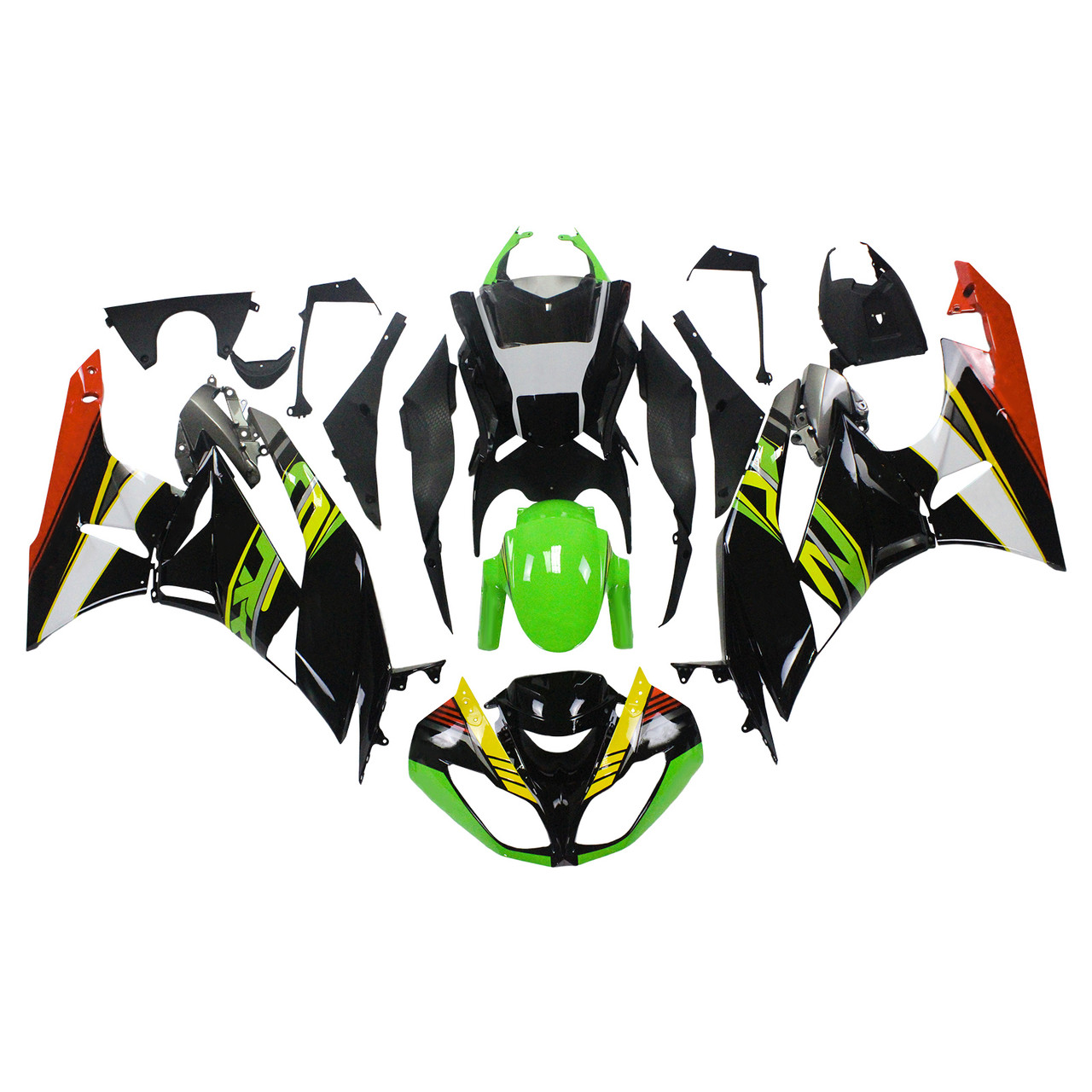 Kawasaki ZX6R 636 2009-2012 Amotopart Fairing Kit Generic #116