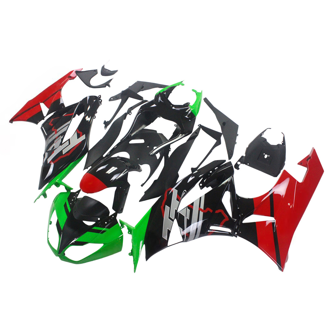 Kawasaki ZX6R 636 2009-2012 Amotopart Fairing Kit Generic #117