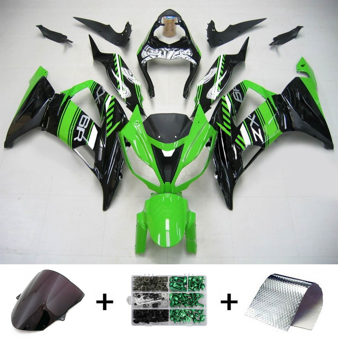 Kawasaki ZX6R 636 2013-2018 Amotopart Fairing Kit Generic #109