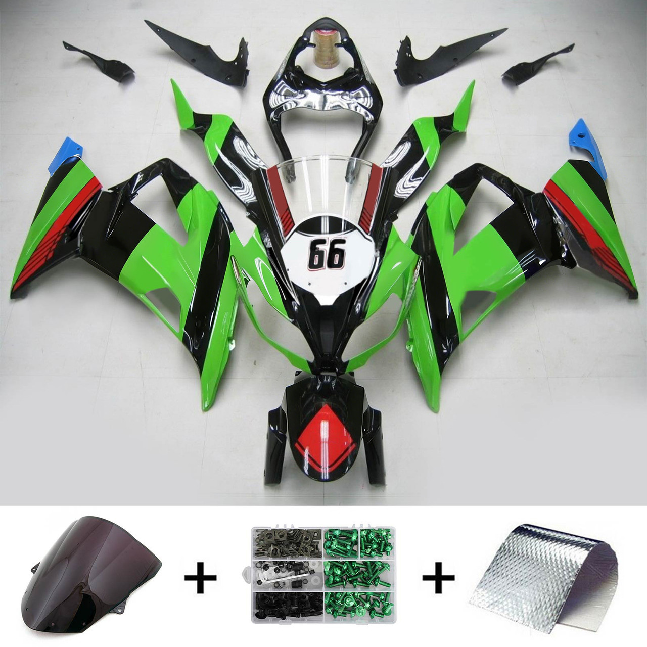 Kawasaki ZX6R 636 2013-2018 Amotopart Fairing Kit Generic #110