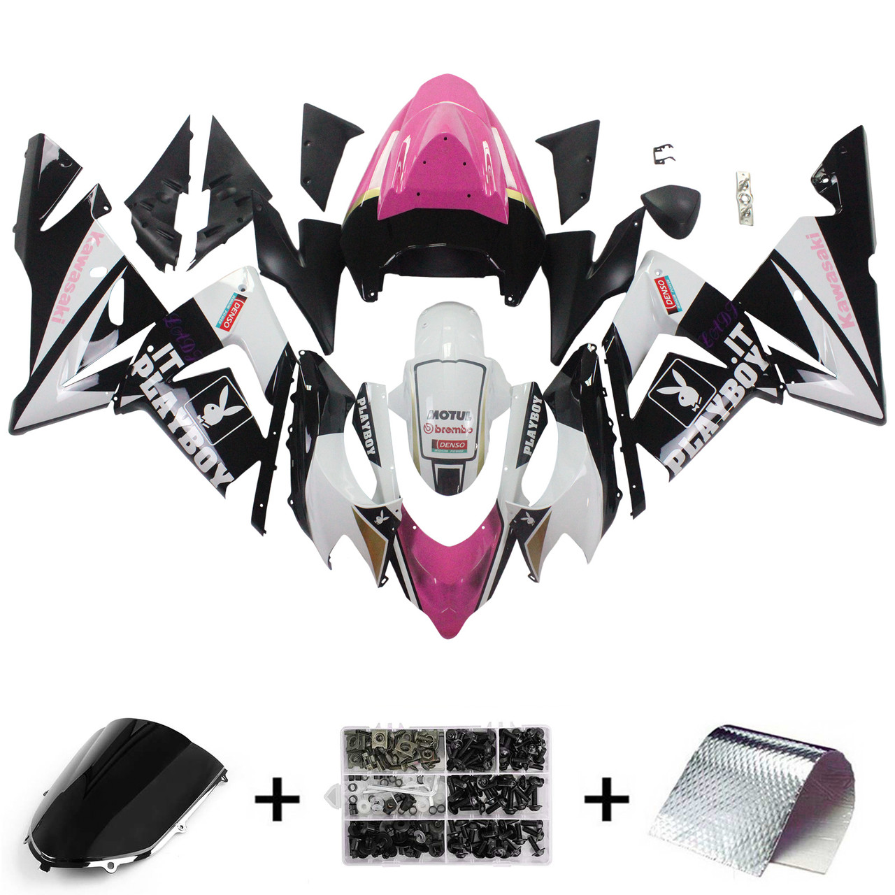 Kawasaki ZX10R 2004-2005 Amotopart Fairing Kit Generic #110