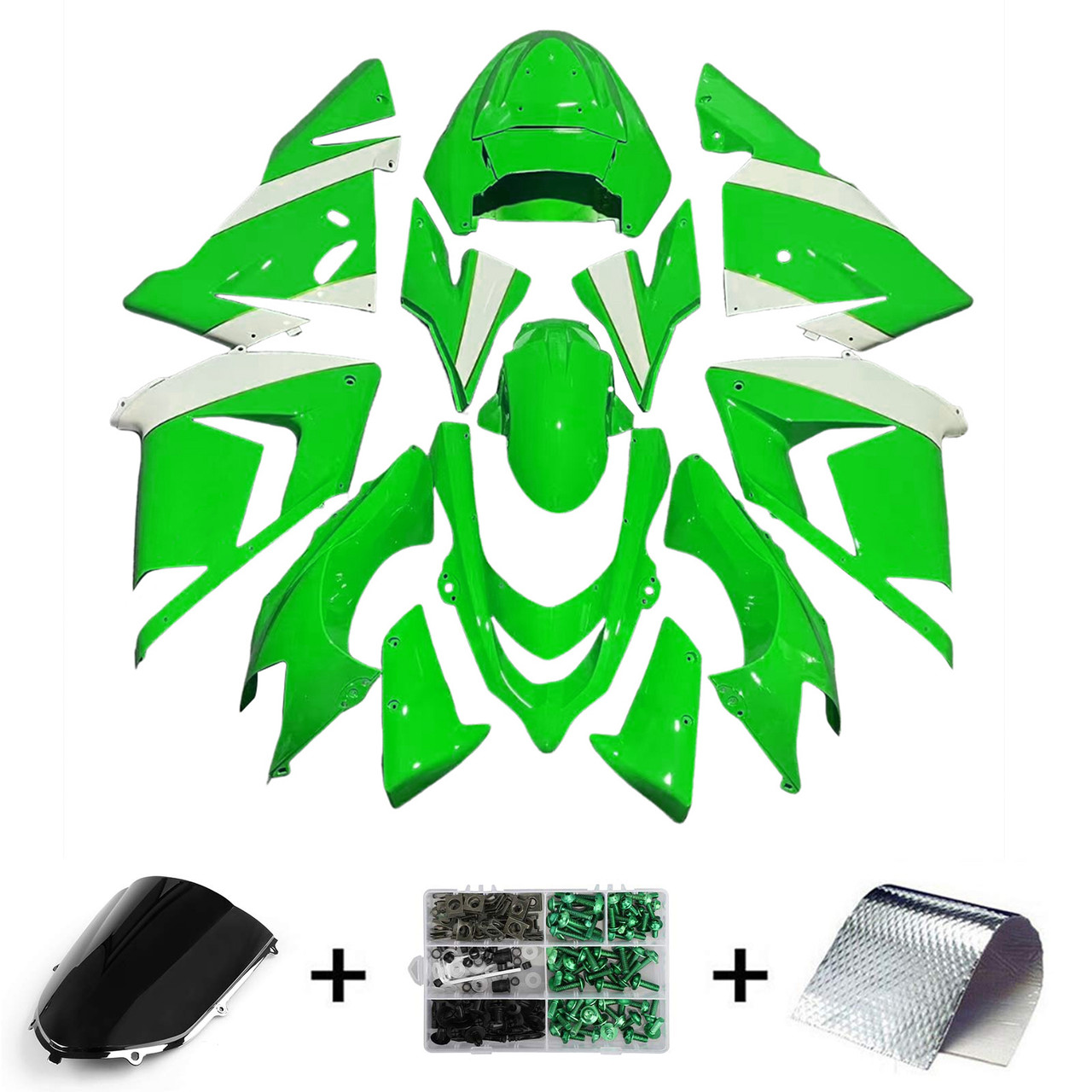 Kawasaki ZX10R 2004-2005 Amotopart Fairing Kit Generic #124