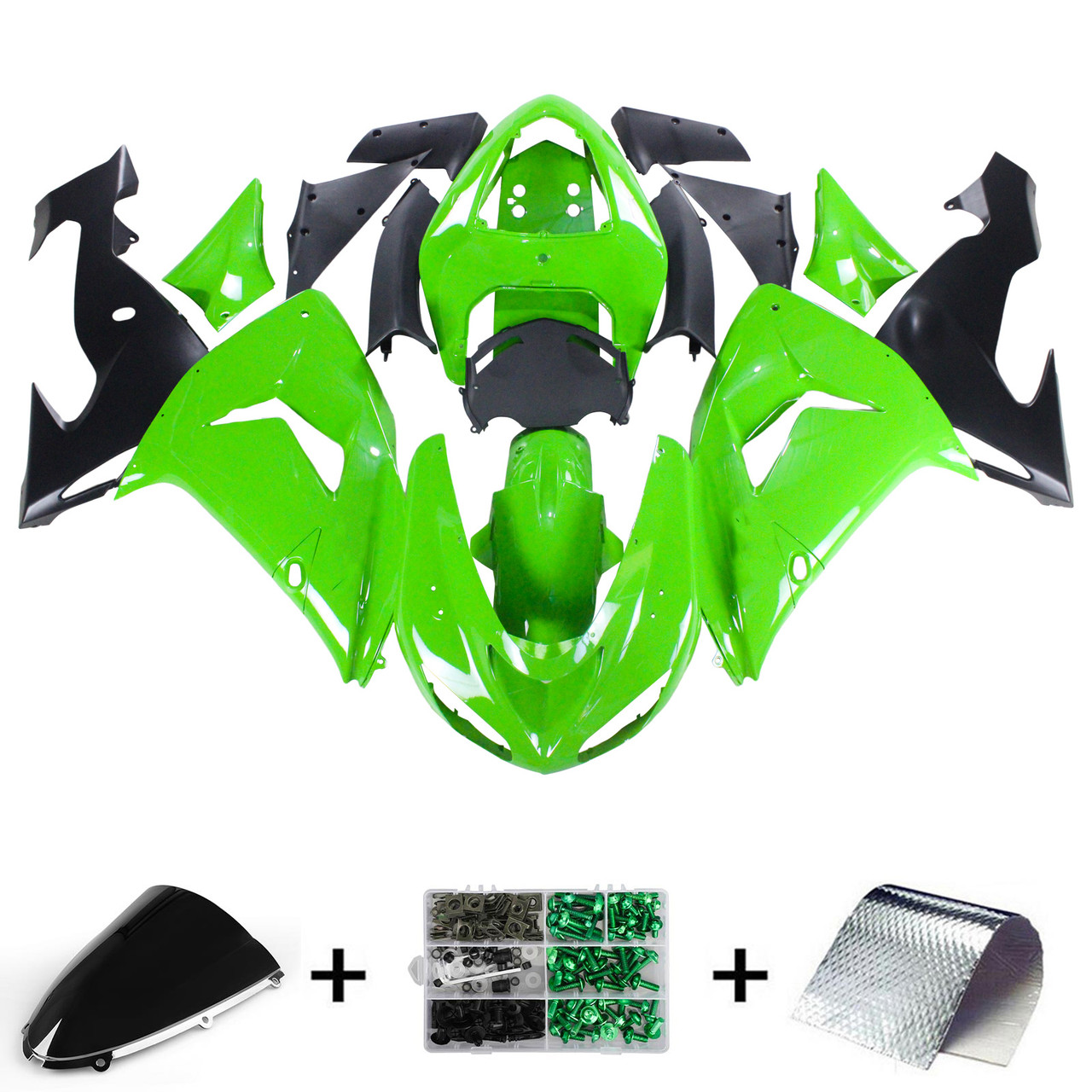 Kawasaki ZX10R 2006-2007 Amotopart Fairing Kit Generic #105