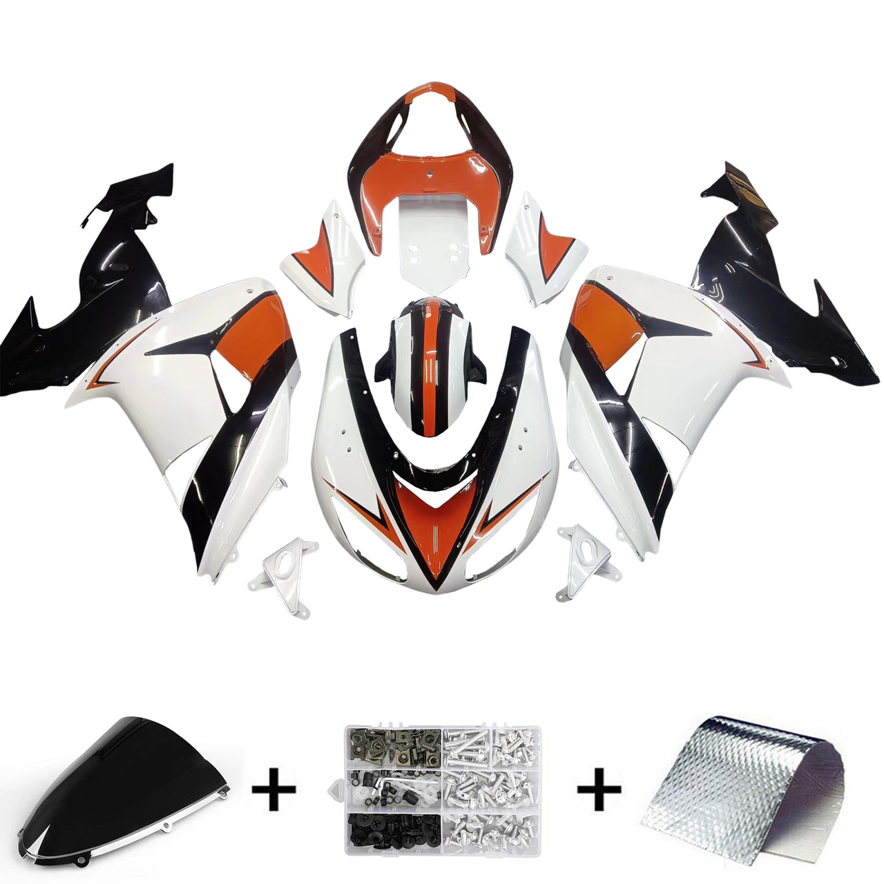 Injection Fairing Kit Bodywork Plastic ABS fit For Kawasaki ZX10R 2006-2007 113