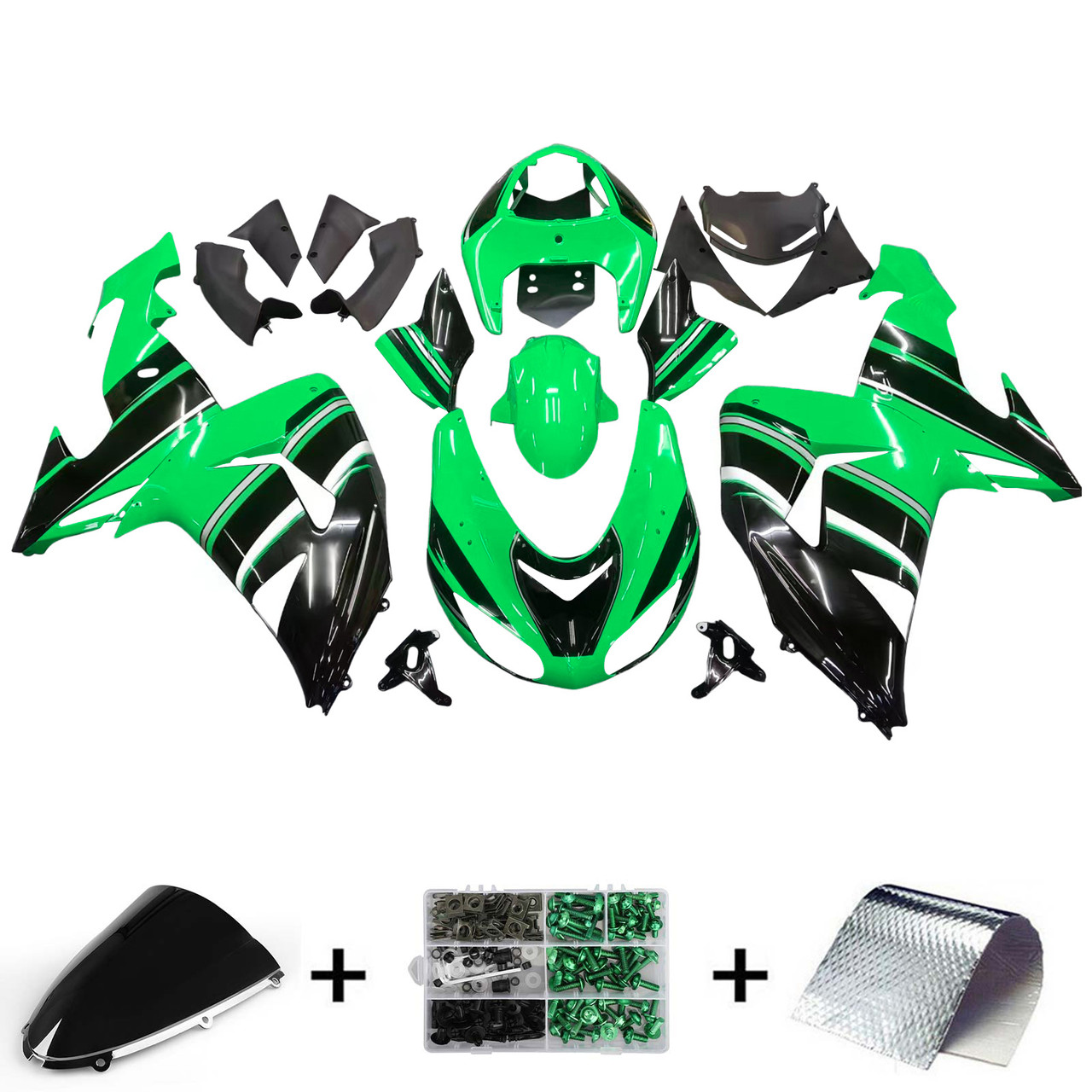 Kawasaki ZX10R 2006-2007 Amotopart Fairing Kit Generic #114