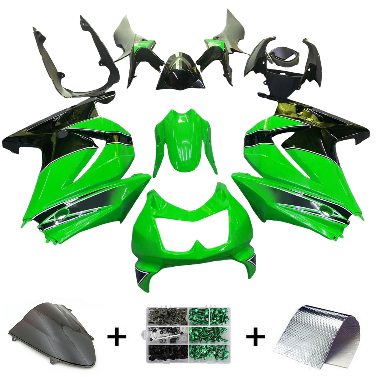 Kawasaki EX250 / Ninja 250 2008-2012 Amotopart Fairing Kit Generic #101