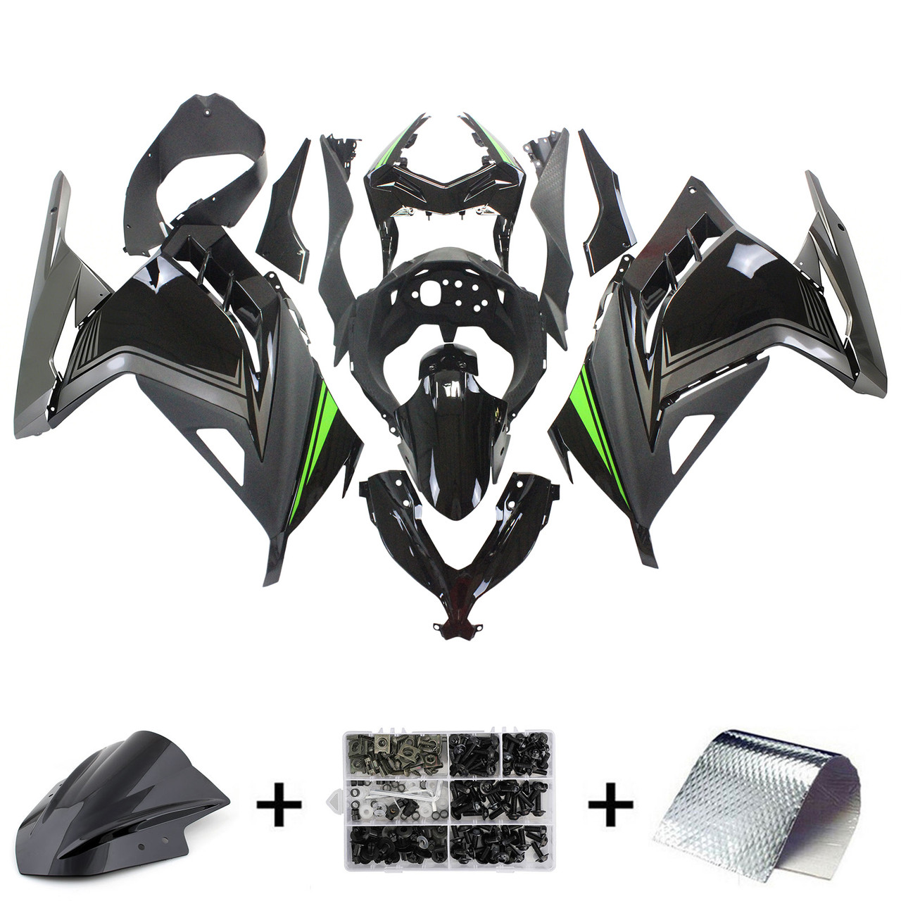 Kawasaki EX300 / Ninja 300 2013-2017 Amotopart Fairing Kit Generic #105