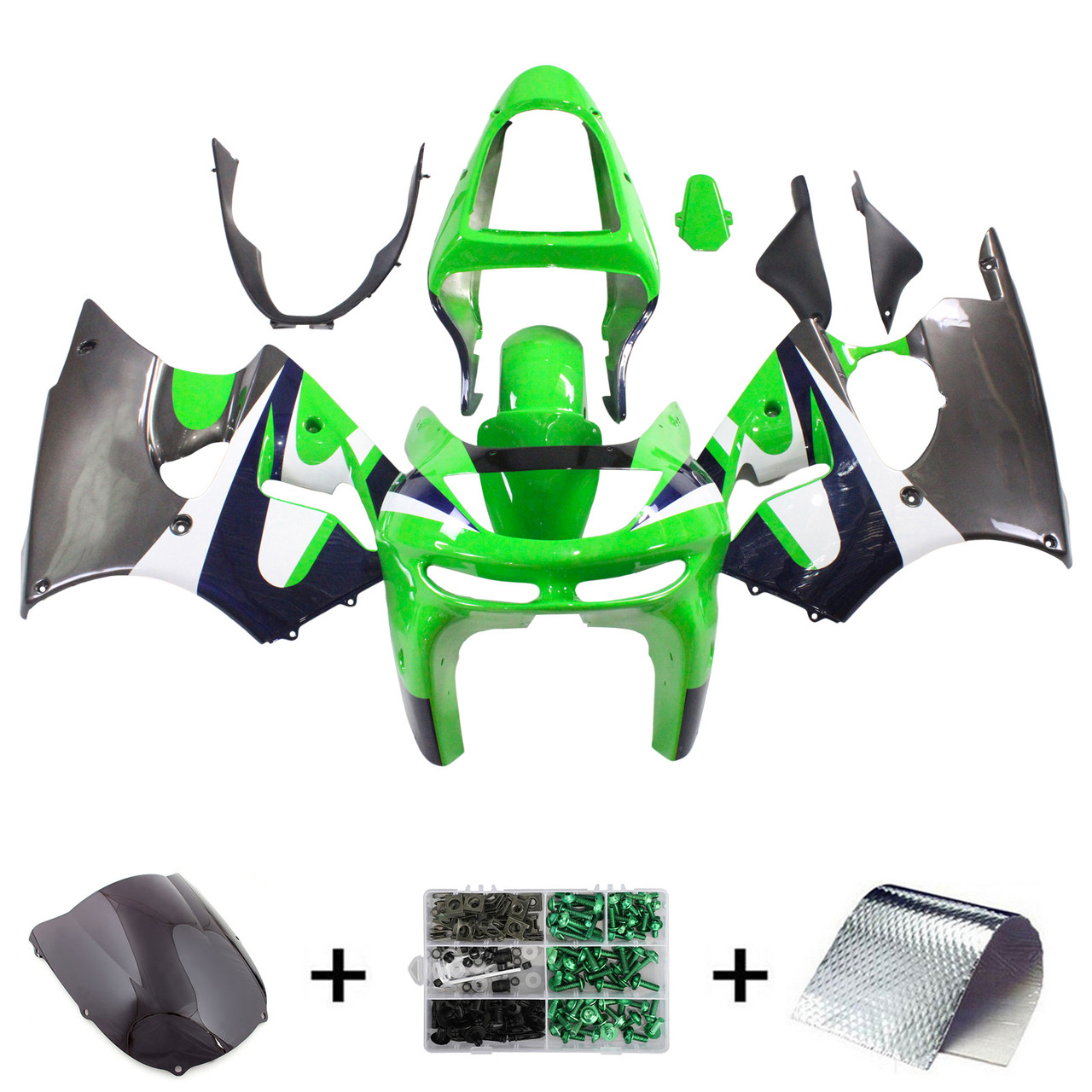 Kawasaki ZX6R 1998-1999 Amotopart Fairing Kit Generic #102