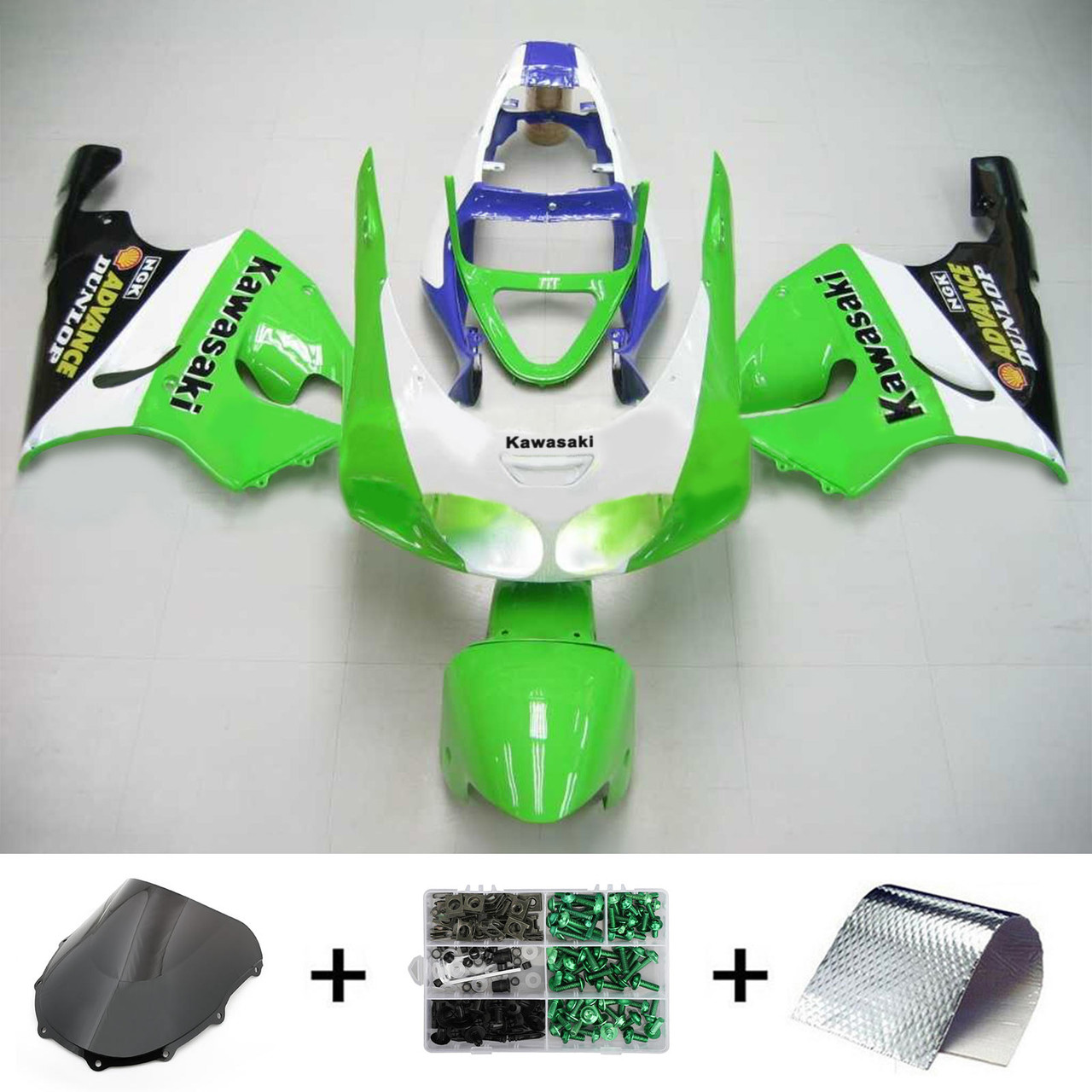 Kawasaki ZX7R 1996-2003 Amotopart Fairing Kit Generic #113 - Mad