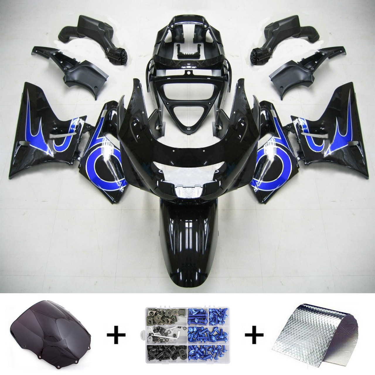 Kawasaki ZZR400 1993-2007 ZZR600 1998-2003 Amotopart Fairing Kit Generic #102