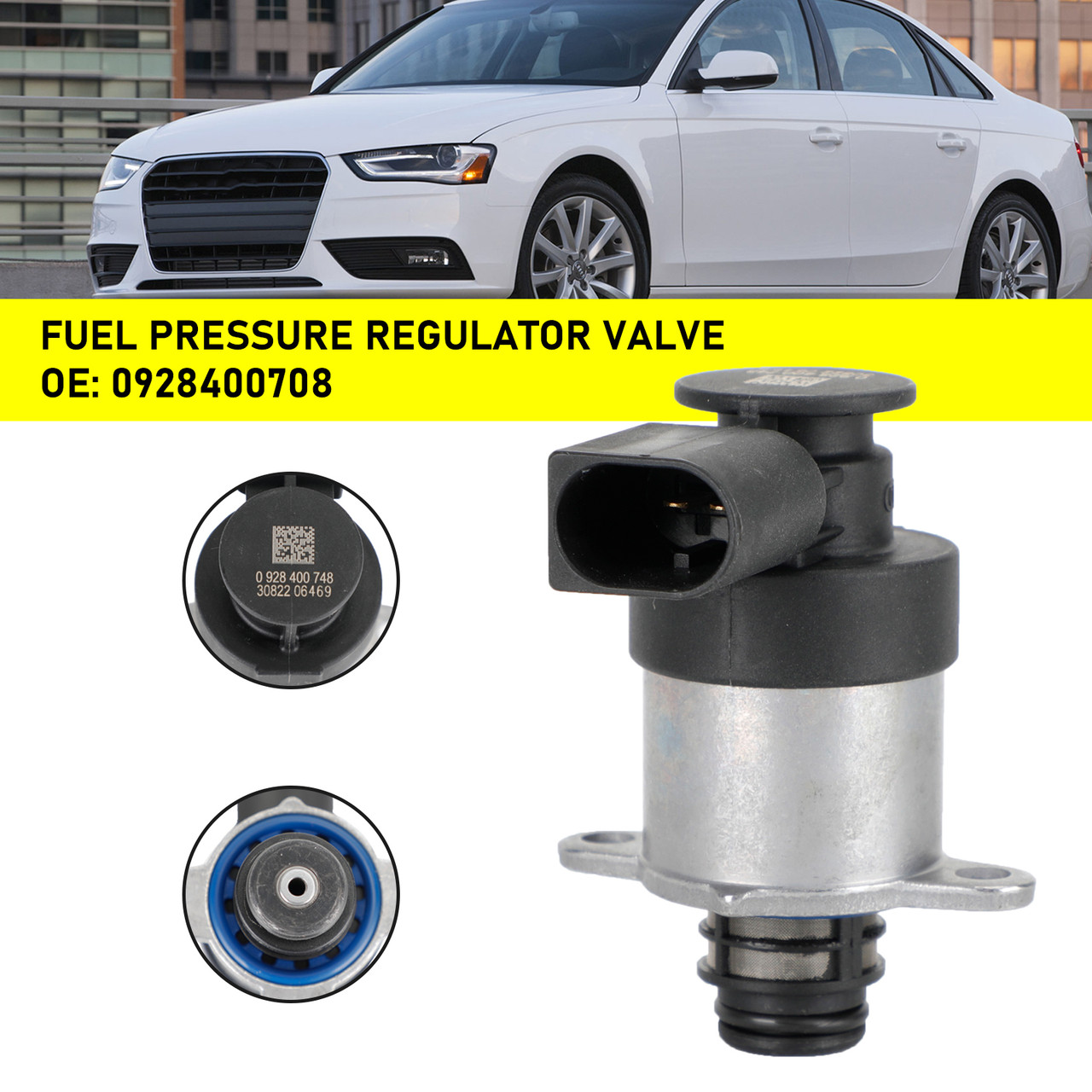 Fuel Pressure Regulator Valve 0928400748 For AUDI A4 A5 A6 Q5 Q7