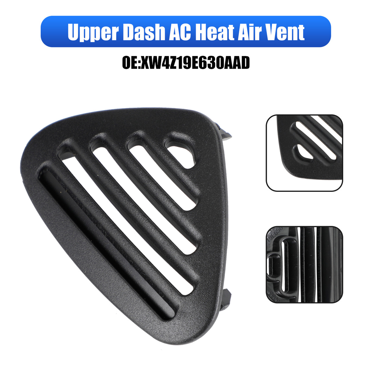 Upper Dash AC Heat Air Vent Black XW4Z19E630AAD for Ford Thunderbird 2002