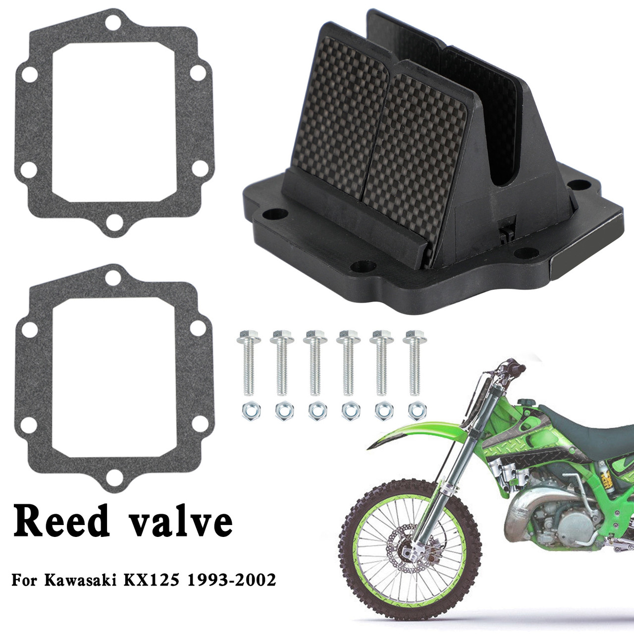 V313C Reed Valve System Fits for Kawasaki KX125 1993-2002