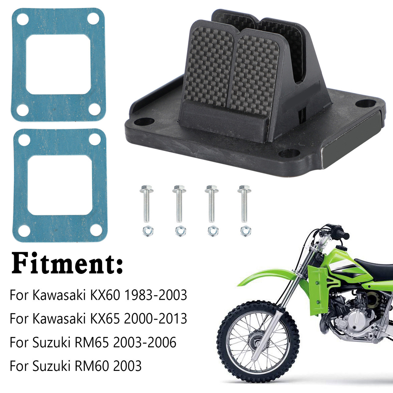 V364A Reed Valve System Fits For Kawasaki Dirtbike P/N KX60 KX65 RM65 RM60