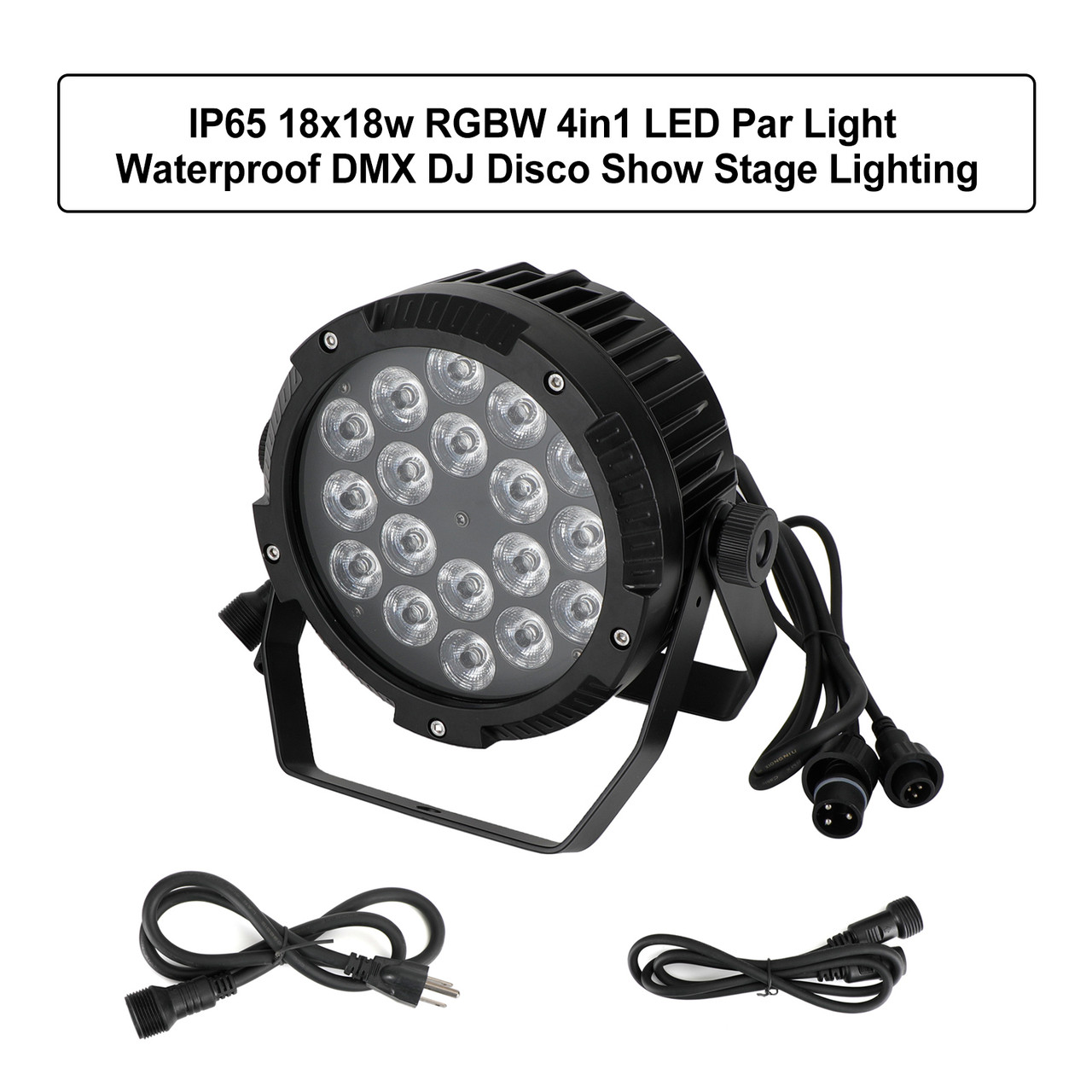 IP65 18x18w RGBW 4in1 LED Par Light Waterproof DMX DJ Disco Show Stage Lighting