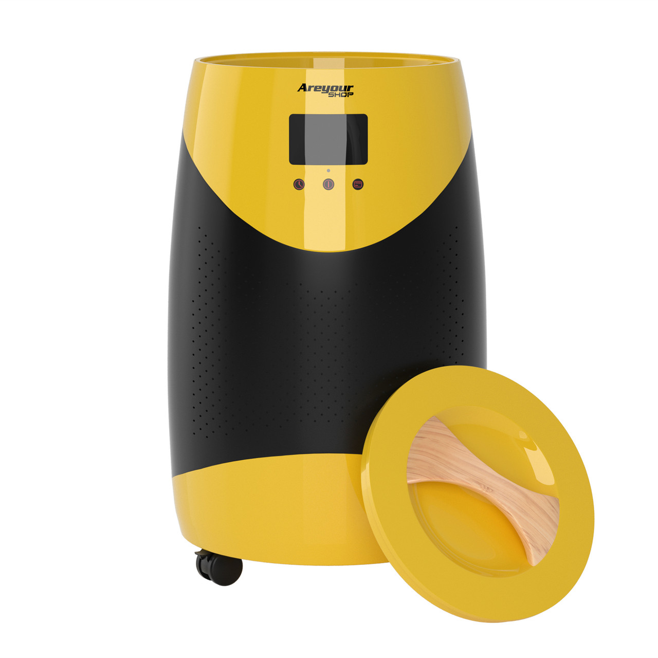 5.3gal Luxury Bucket Style Large Towel Warmer Rapid Heat-UP Auto Shut Off Yellow