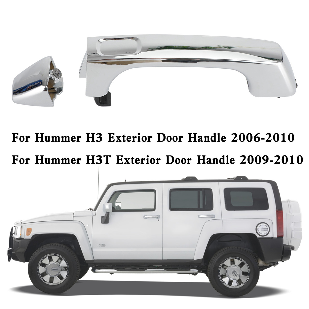 Chrome Exterior Door Handle 1253074667 For Hummer H3 2006-2010