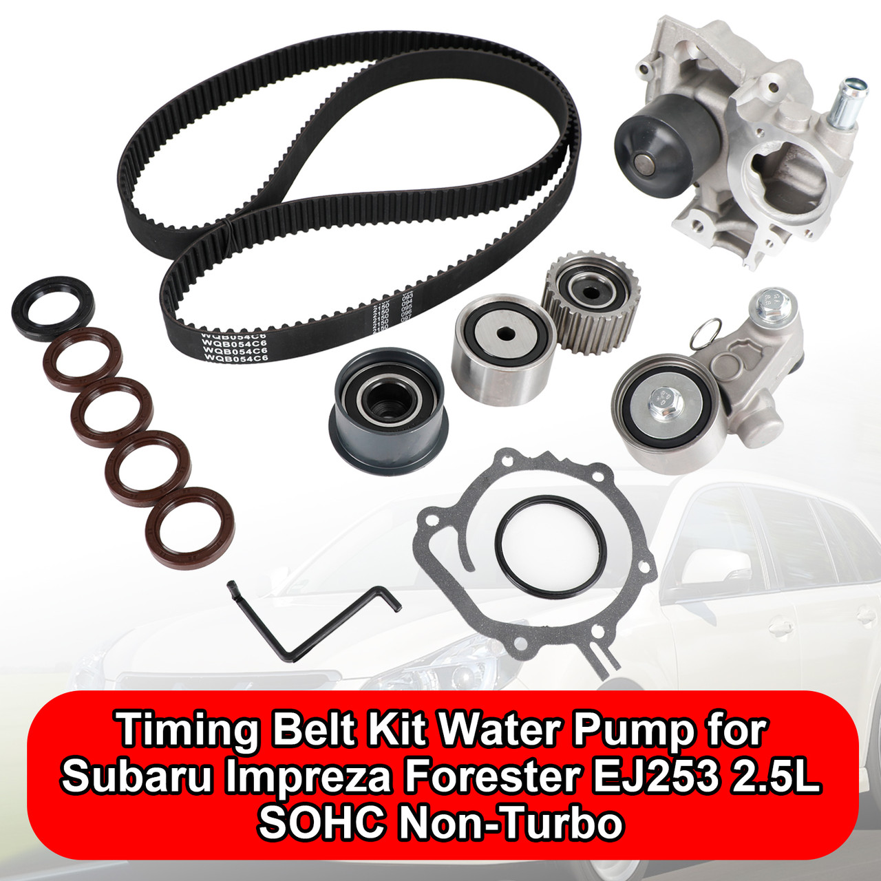 Timing Belt Kit Water Pump for Subaru Impreza Forester EJ253 2.5L SOHC Non-Turbo