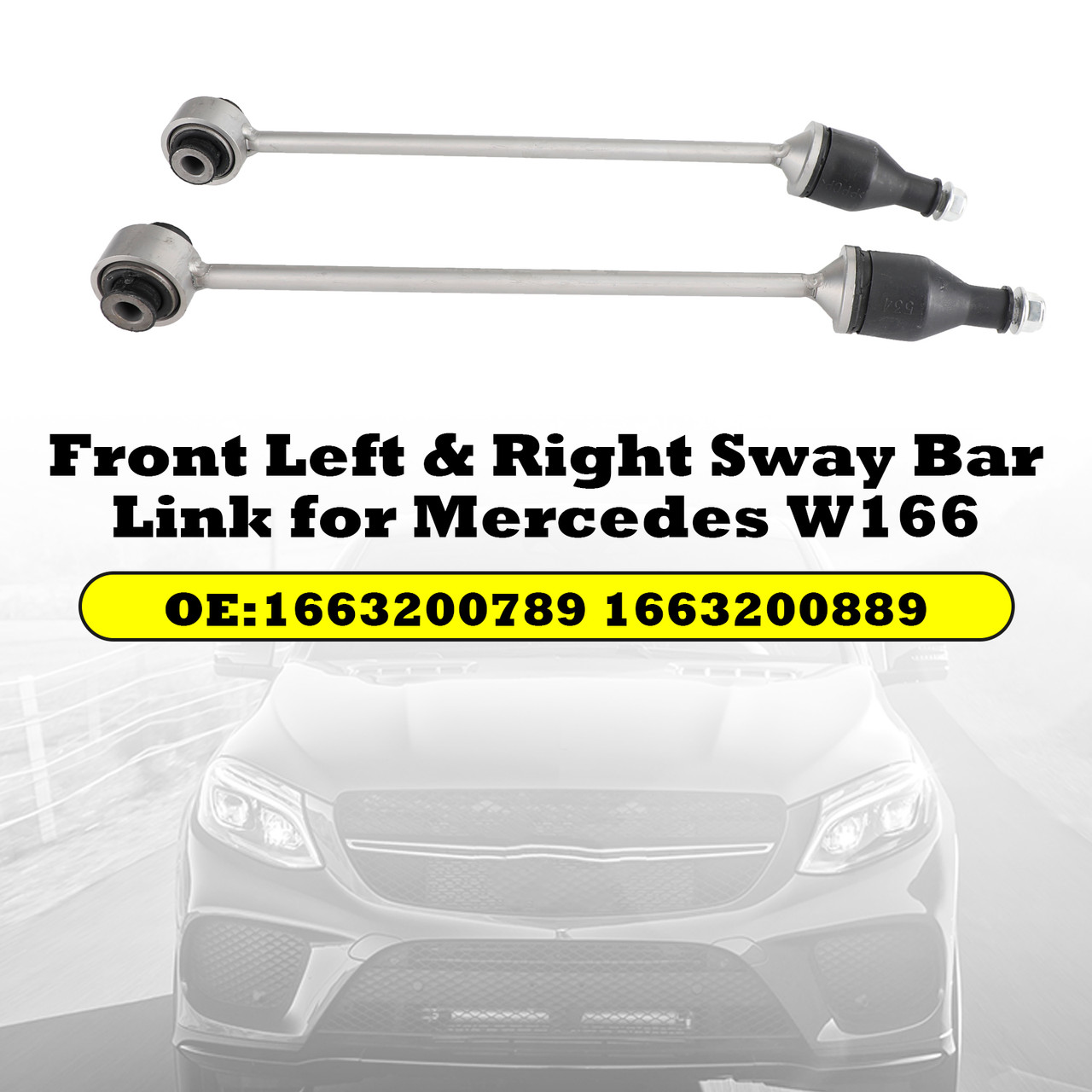 Front Left & Right Sway Bar Link for Mercedes W166 1663200789 1663200889