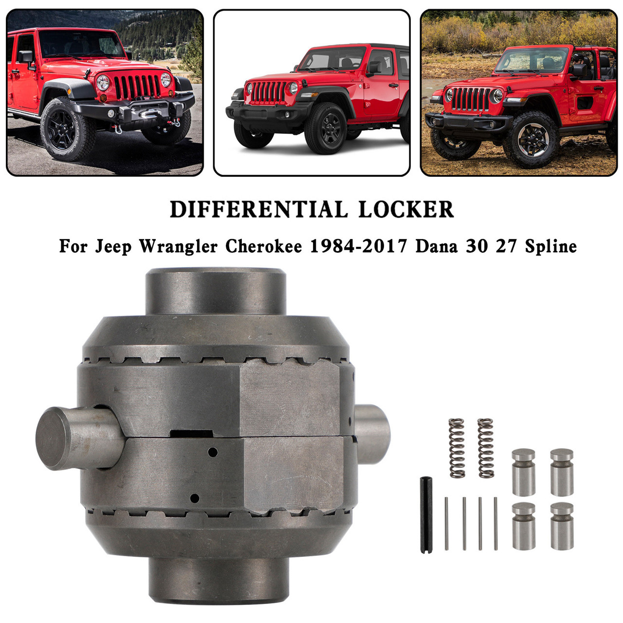 Front Differential Locker SLD3027 For Jeep Wrangler Cherokee 1984-2017 Dana 30 27 Spline