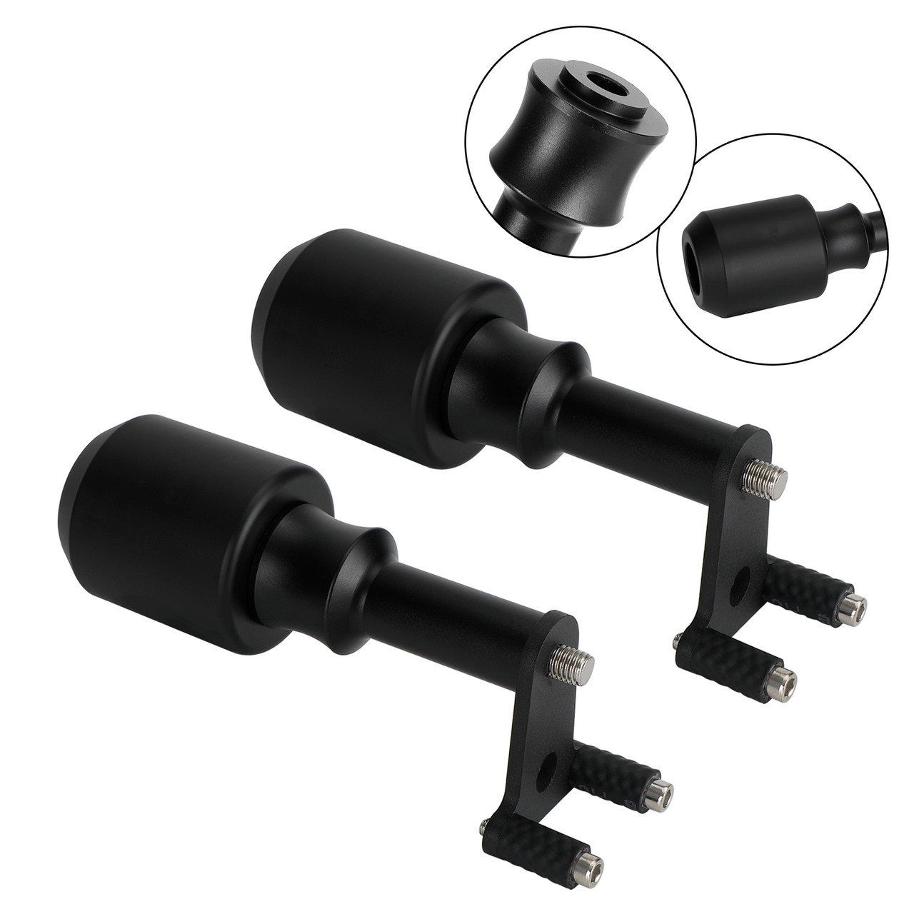 Crash Bobbins Protector Sliders Aluminum Black Fit For KAWASAKI NINJA Z400 18-21