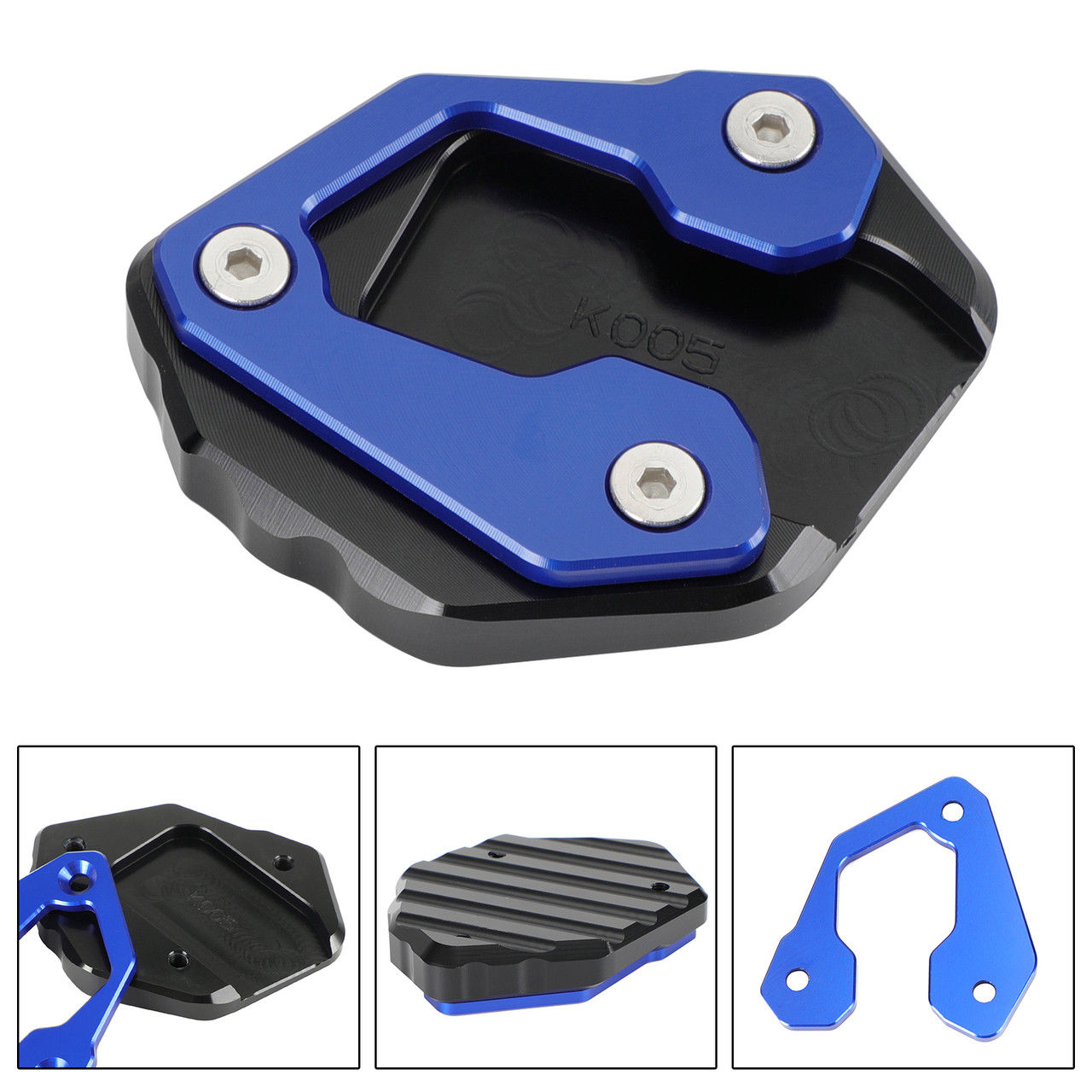 Kickstand Enlarge Plate Pad fit for Yamaha MT-09 MT 09 2021-2022 Blue