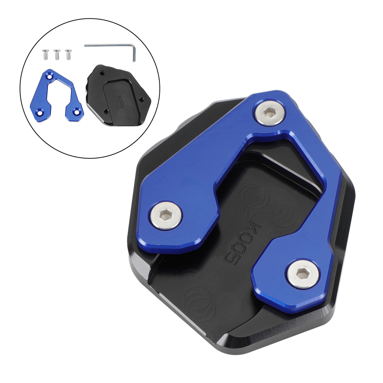 Kickstand Enlarge Plate Pad fit for Yamaha MT-09 MT 09 2021-2022 Blue