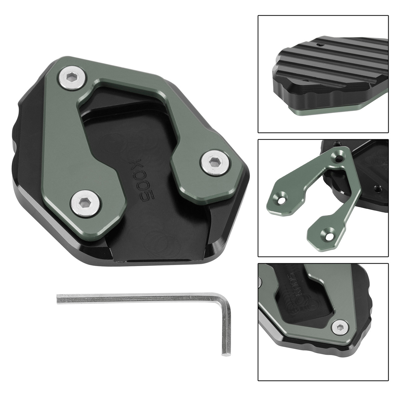 Kickstand Enlarge Plate Pad fit for Yamaha MT-09 MT 09 2021-2022 TI