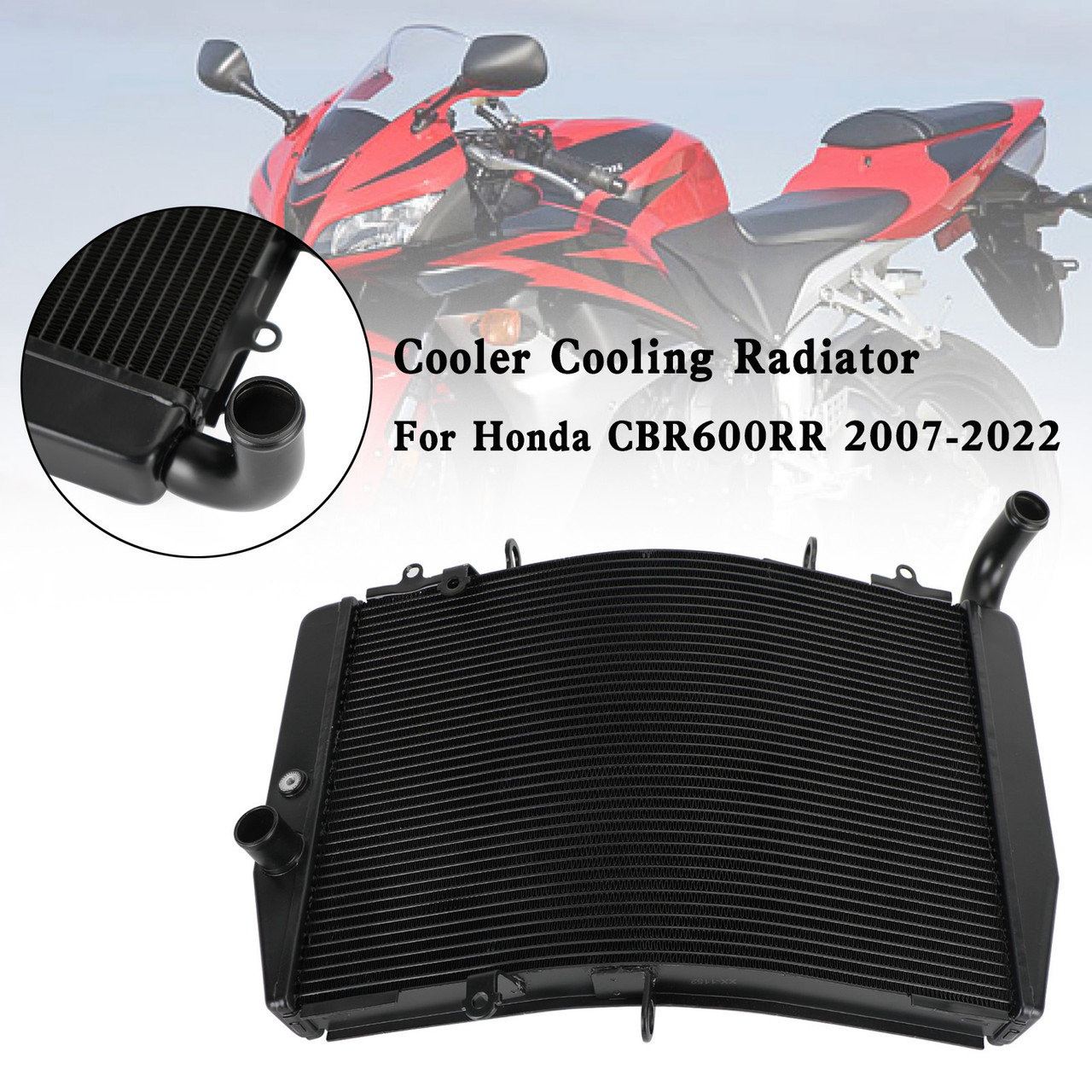 Aluminum Radiator Cooling Cooler For Honda F5 CBR600RR CBR 600RR 2007-2024