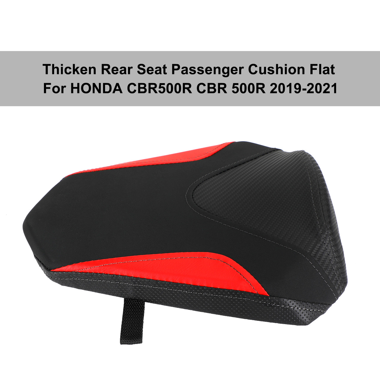 Rear Seat Passenger Cushion Flat Pu Red For Honda Cbr500R 19-21 Cbr400R 22-23