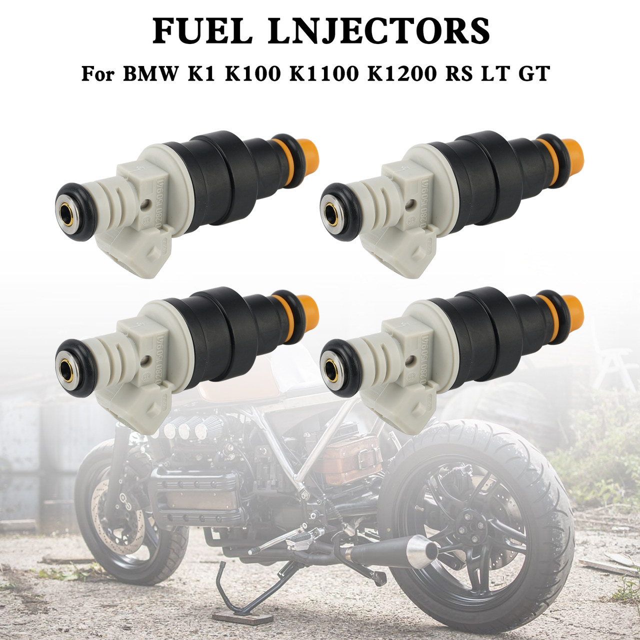 4PCS Motorcycle Fuel Injector 0280150705 For BMW K1 K100 K1100 K1200 RS LT GT