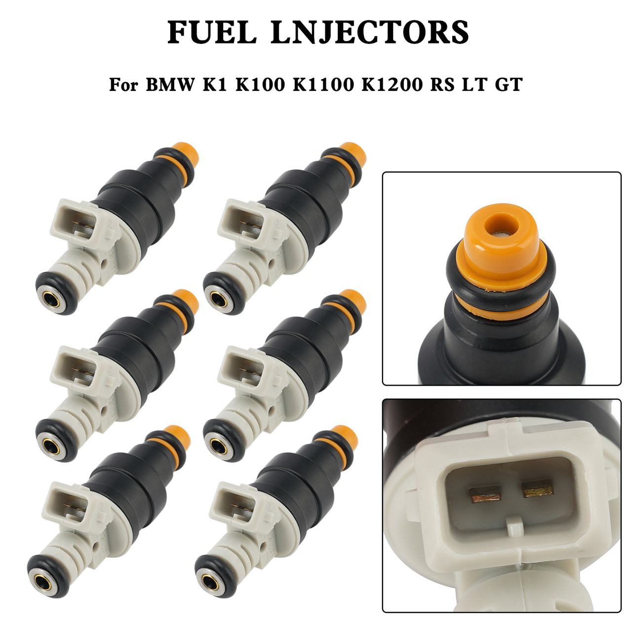 6PCS Motorcycle Fuel Injector 0280150705 For BMW K1 K100 K1100 K1200 RS LT GT