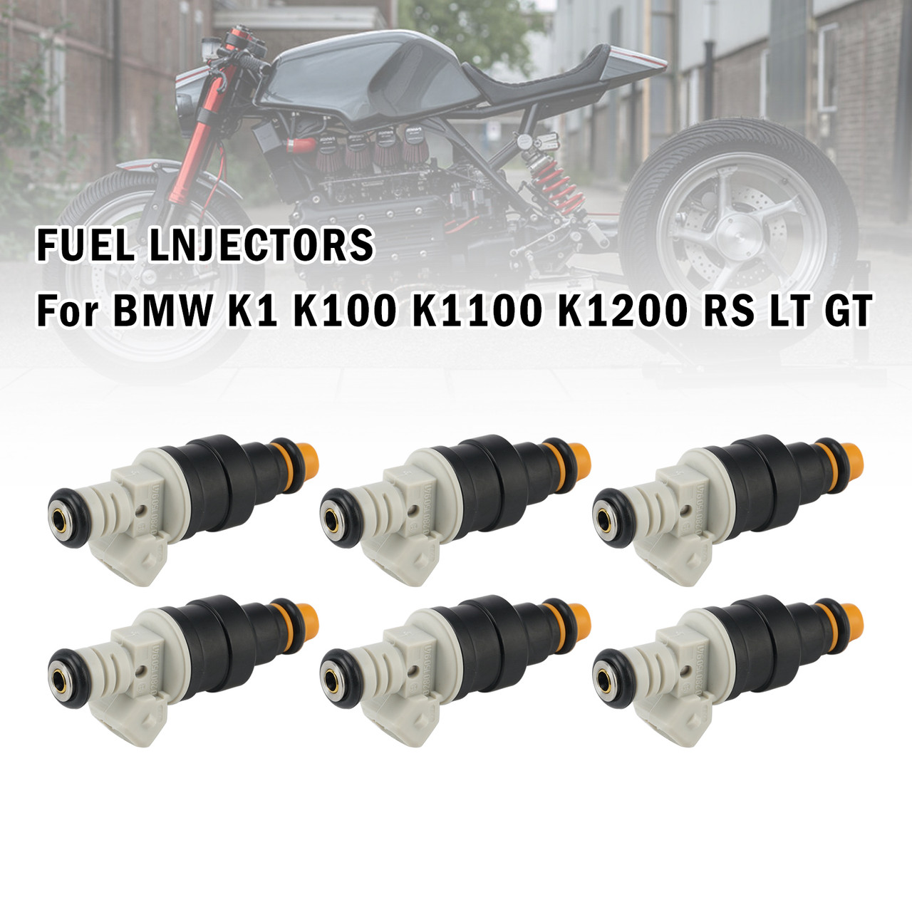 6PCS Motorcycle Fuel Injector 0280150705 For BMW K1 K100 K1100 K1200 RS LT GT