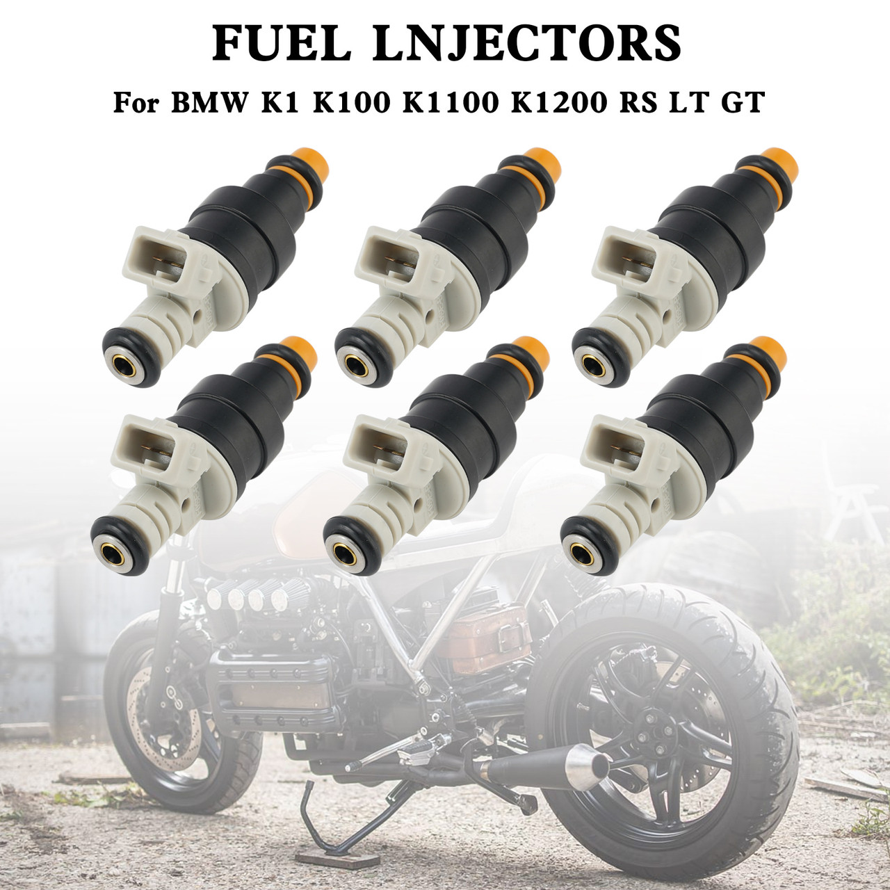 6PCS Motorcycle Fuel Injector 0280150705 For BMW K1 K100 K1100 K1200 RS LT GT