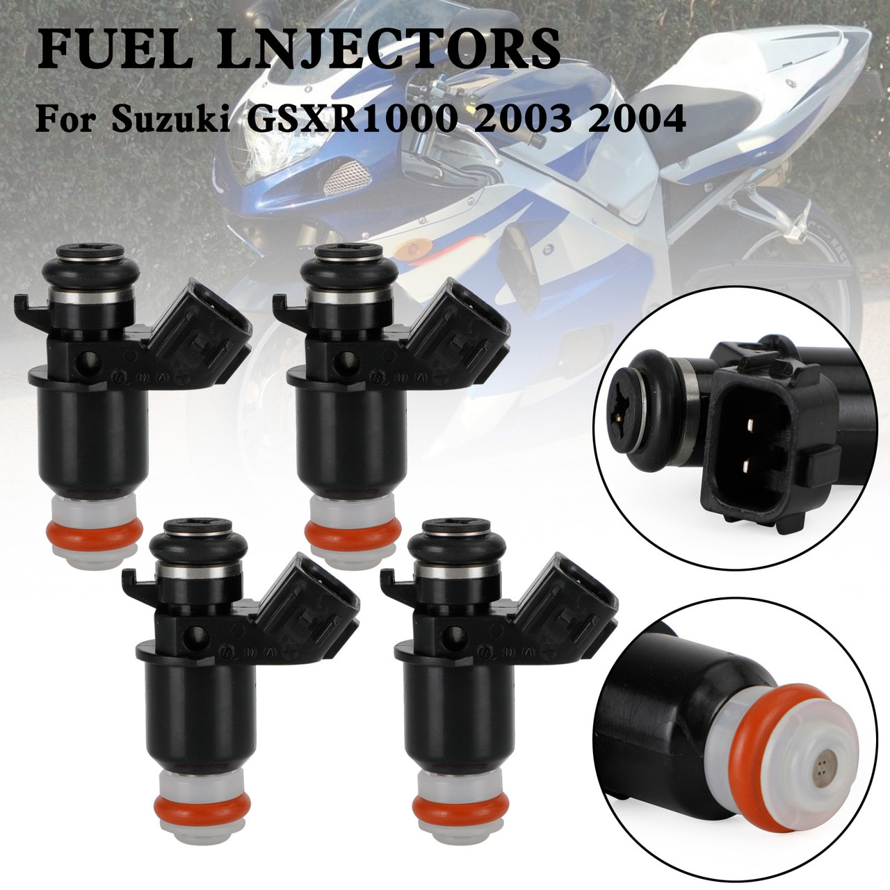 4PCS 15710-10G00 Fuel Injector Repair BSS04 For Suzuki GSXR1000 2003-2004