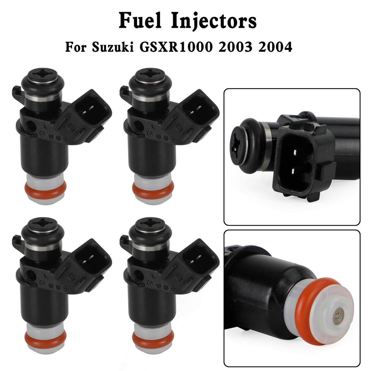 4Pcs Fuel Injector Set 15710-10G00 Fit Suzuki GSX-R1000 (2003-2006) GSXR1000
