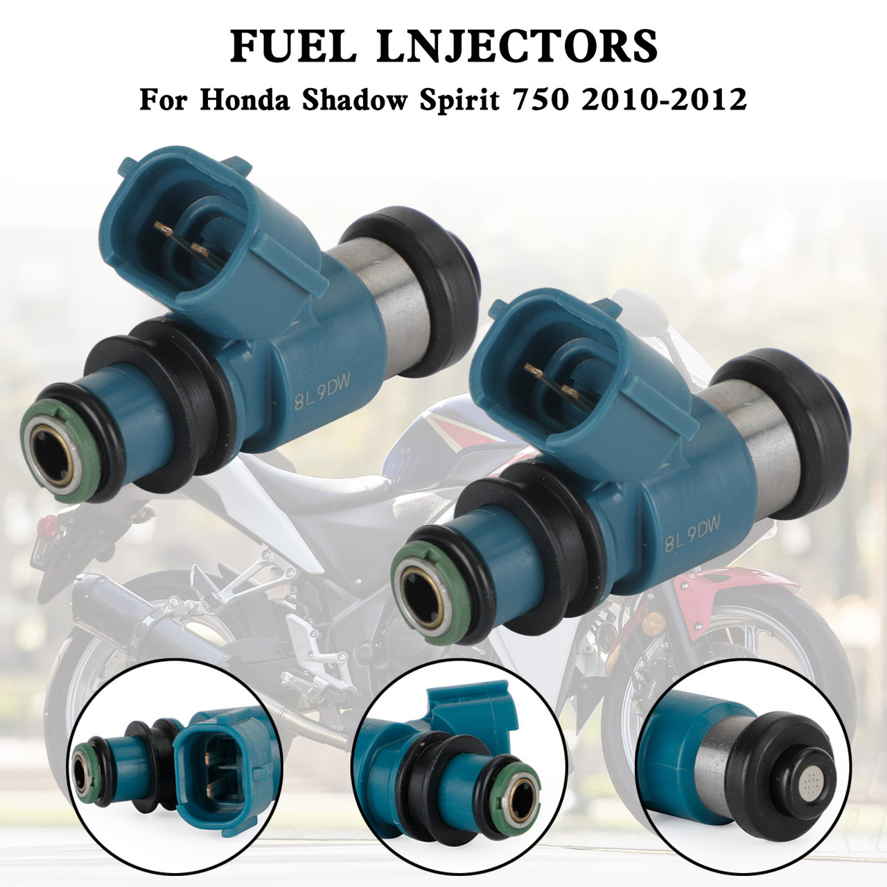 2PCS Fuel Injector For Honda CBR250R Shadow Phantom 750 16450-MFE-641 16450MFE641