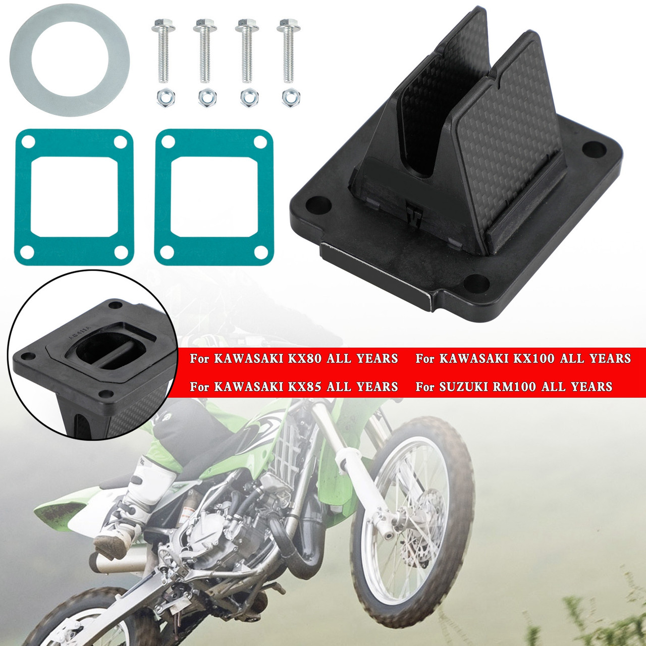 87-16 Kawasaki KX80/KX85/KX100/RM100 Moto Reed Valve System V384A