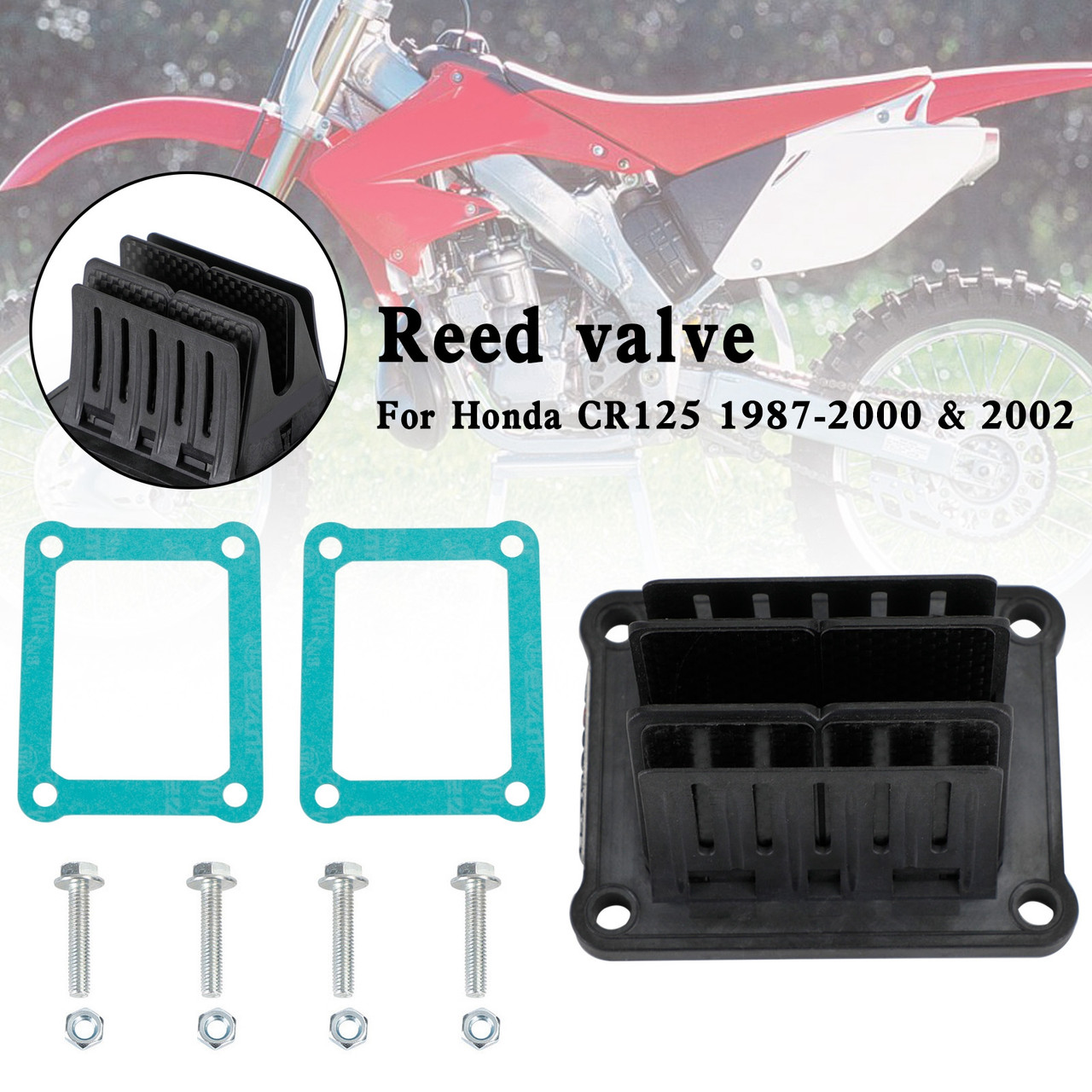 Reed valve Fit for Honda CR125 1987-2000 & 2002