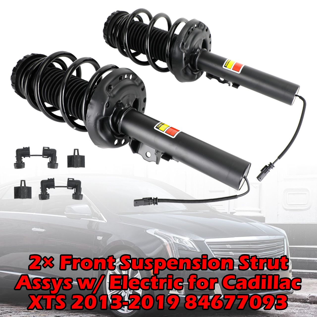 2PCS Front Suspension Strut Assys w/ Electric for Cadillac XTS