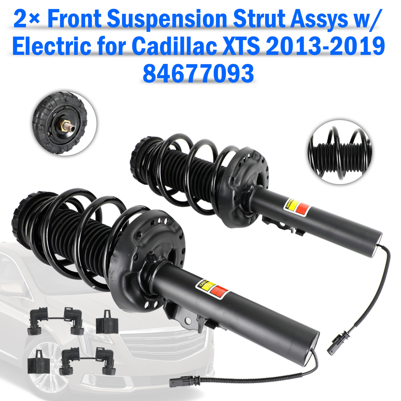2PCS Front Suspension Strut Assys w/ Electric for Cadillac XTS
