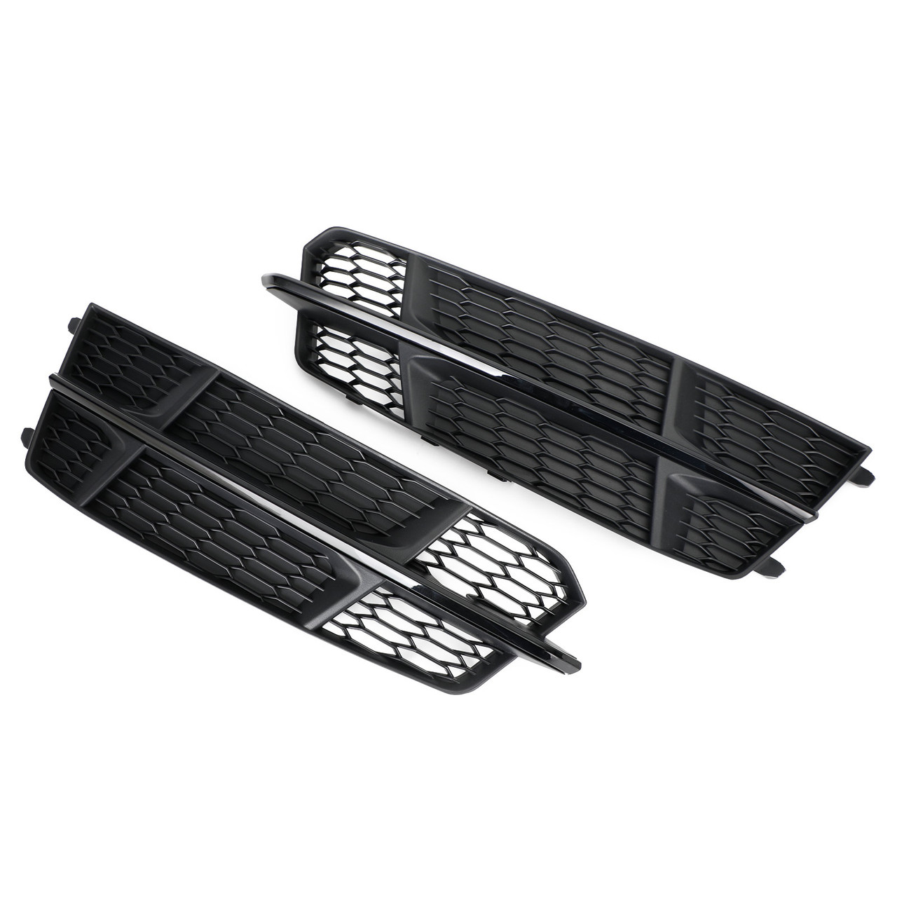 Front Bumper Lower Grille Grill Fit Audi A6 C7 S-Line 2016-2018 Matt Black