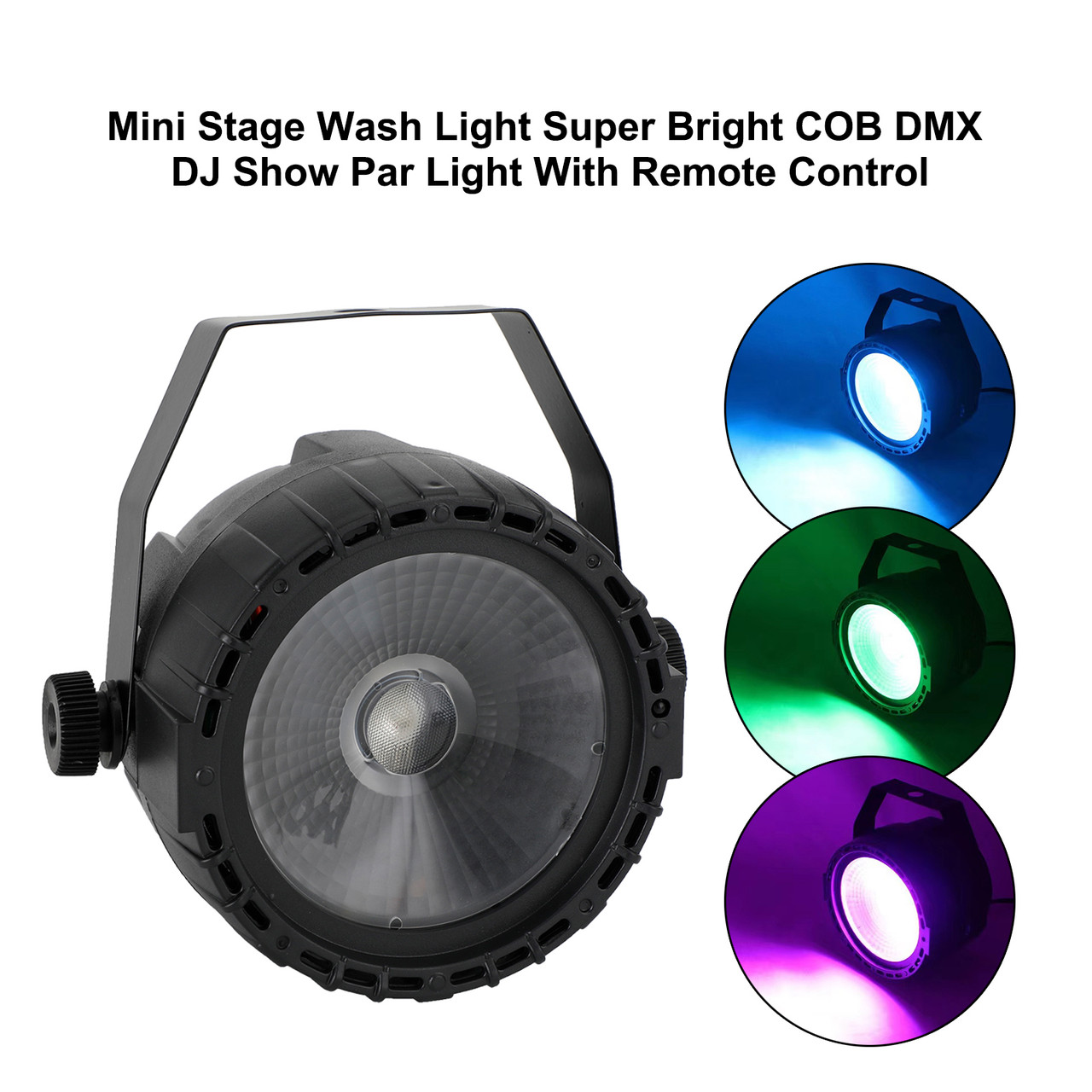 Mini Stage Wash Light Super Bright COB DMX DJ Show Par Light With Remote Control