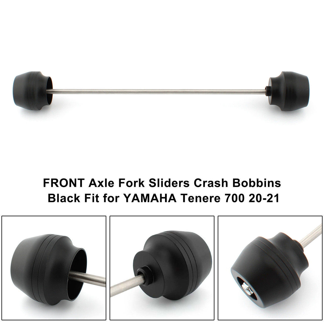 Front Spindle Bobbins Wheel Slider Fit for YAMAHA Tenere 700 2020-2021