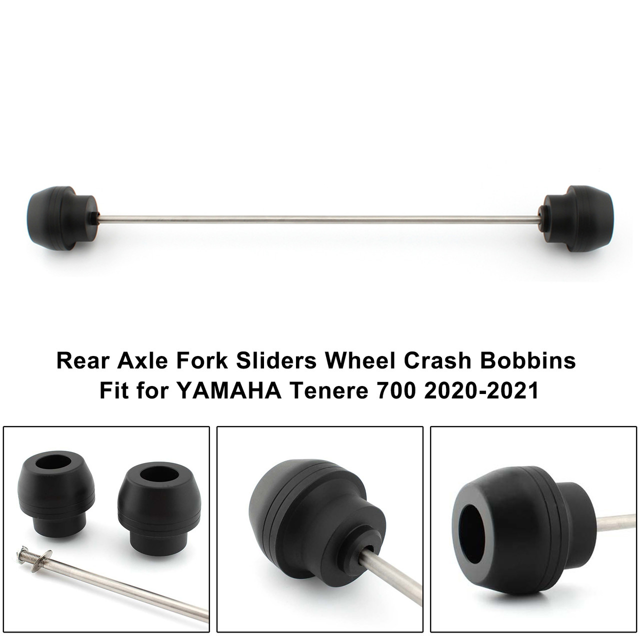 Rear Spindle Bobbins Wheel Axle Slider Fit for YAMAHA Tenere 700 2020-2021