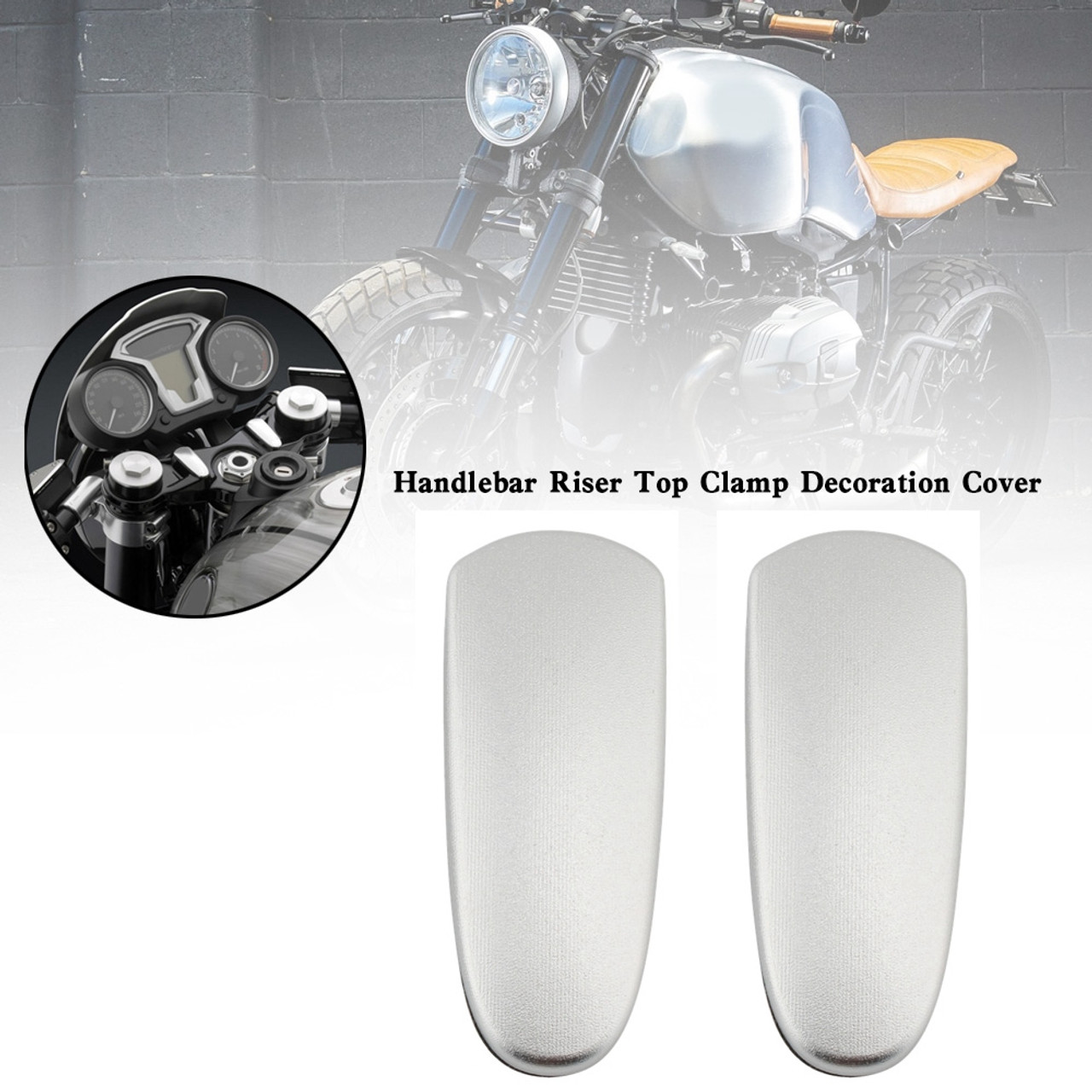 Aluminum Motorcycle Handlebar Riser Top Clamp Decoration Cover For BMW R nineT Aluminum Motorcycle Handlebar Riser Top Clamp Decoration Cover For BMW R nineT