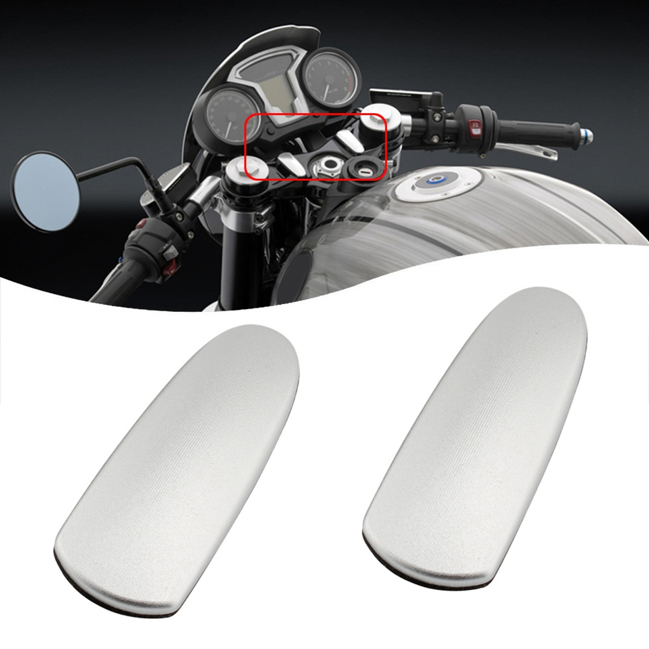 Aluminum Motorcycle Handlebar Riser Top Clamp Decoration Cover For BMW R nineT Aluminum Motorcycle Handlebar Riser Top Clamp Decoration Cover For BMW R nineT