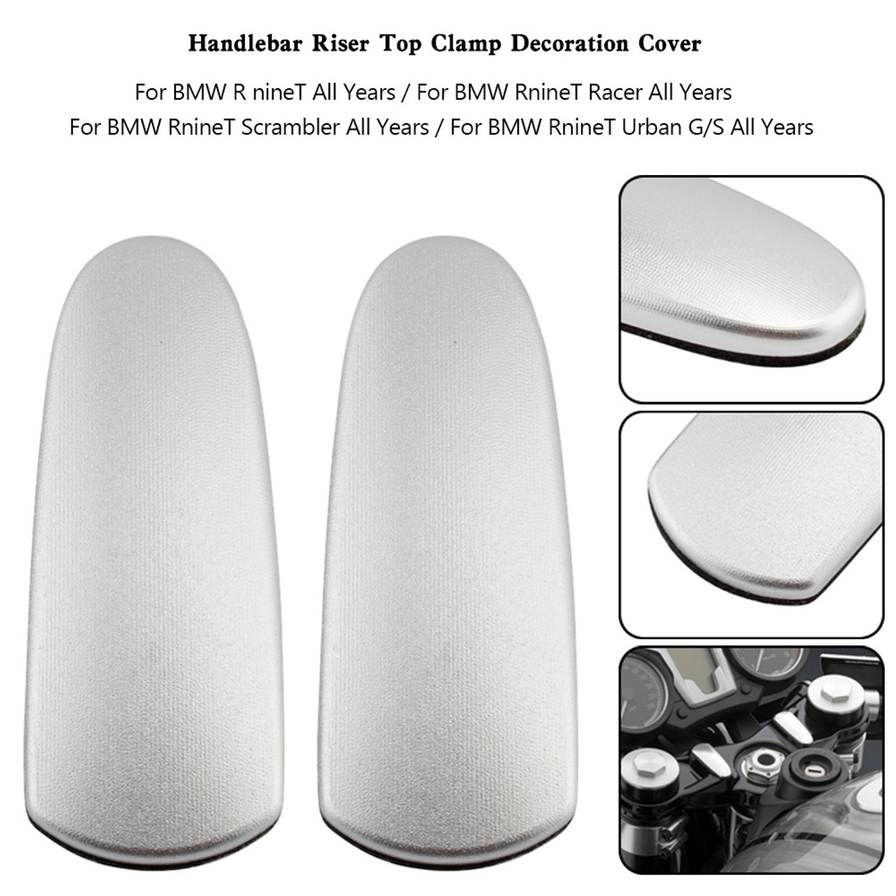 Aluminum Motorcycle Handlebar Riser Top Clamp Decoration Cover For BMW R nineT Aluminum Motorcycle Handlebar Riser Top Clamp Decoration Cover For BMW R nineT